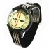 Professional Outdoor Diving Compass Retractable Strap Strong Magnetic Luminous Wristwatch Compass Camping Tool as picture show