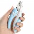 Professional Pet Nail Clipper With Ultra Bright LED Light Whale Shape Nail Scissors Claw Trimmer Tool Pet Grooming Supplies light blue 10237