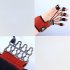 Professional Portable Silicone Hand Gripper Ergonomic Design Finger Exerciser Wrist Strength Trainer 40 pounds