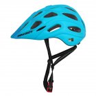Professional Road Mountain Bike Helmet with Glasses Ultralight MTB All terrain Sports Riding Cycling Helmet blue One size
