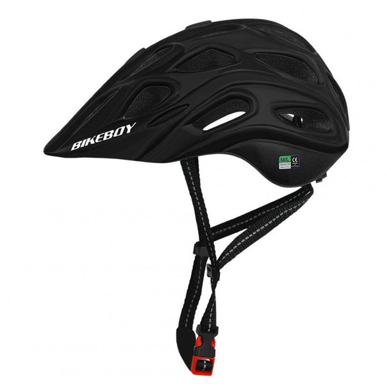 Professional Road Mountain Bike Helmet with Glasses Ultralight MTB All-terrain Sports Riding Cycling Helmet black_One size