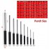 Professional Roll Pin Punch Tools Set With Hammer Woodworking Removing Repair Tools With Storage Pouch Pin punch   25MM rubber double sided hammer   two accesso