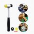 Professional Roll Pin Punch Tools Set With Hammer Woodworking Removing Repair Tools With Storage Pouch Pin punch   25MM rubber double sided hammer   two accesso