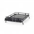 Professional Roof Rack Luggage Carrier with 6 LED Light for 1 10 RC Crawler for D90 for Axial Scx10 for RC Cars Toy Parts black