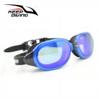 Professional Silicone myopia Swimming Goggles Anti-fog UV Swimming Glasses for Men Women diopter Sports Eyewear sapphire