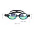 Professional Silicone myopia Swimming Goggles Anti fog UV Swimming Glasses for Men Women diopter Sports Eyewear red