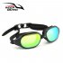 Professional Silicone myopia Swimming Goggles Anti fog UV Swimming Glasses for Men Women diopter Sports Eyewear Silver