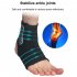 Professional Sports Ankle Support Breathable Ankle Guard Compression Socks Outdoor Basketball Football Sprain Protective Clothing Black L
