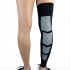 Professional Sports Knee Warm keeping Compression Sleeve Leg Protection for Outdoor Basketball Football black L