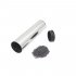 Professional Stainless Steel Cylinder Sand Shaker Rhythm Musical Instruments Metal Hand Percussion  Silver