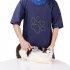 Professional Waterproof Pet Grooming Staff Gown Anti static Dog Cat Apron Half Sleeve blue M