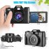 Professional WiFi Digital Camera 4K Camcorder 3 0 180   Flip Screen   Built in Battery Selfile Digital Webcam For Beginners Travel Camera standard
