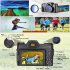 Professional WiFi Digital Camera 4K Camcorder 3 0 180   Flip Screen   Built in Battery Selfile Digital Webcam For Beginners Travel Camera standard