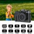 Professional WiFi Digital Camera 4K Camcorder 3 0 180   Flip Screen   Built in Battery Selfile Digital Webcam For Beginners Travel Camera standard