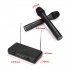 Professional Wireless Microphone System Karaoke Dual Handheld Dynamic Microphones Mic for Home Party KTV black EU plug