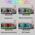 Projection Alarm Clock RGB Digital Display Projector LED Screen Loud Desk Clock LEDProjection Alarm Clock For Heavy Sleeper black