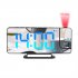 Projection Alarm Clock RGB Digital Display Projector LED Screen Loud Desk Clock LEDProjection Alarm Clock For Heavy Sleeper White