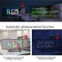 Projection Alarm Clock RGB Digital Display Projector LED Screen Loud Desk Clock LEDProjection Alarm Clock For Heavy Sleeper black