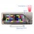 Projection Alarm Clock RGB Digital Display Projector LED Screen Loud Desk Clock LEDProjection Alarm Clock For Heavy Sleeper White