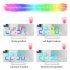 Projection Alarm Clock RGB Digital Display Projector LED Screen Loud Desk Clock LEDProjection Alarm Clock For Heavy Sleeper White