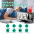 Projection Clock With USB Cable 180   Rotation Projection Alarm Clock With Temperature Show Snooze Function White shell with green letters