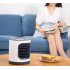 Projection Lamp Air Conditioner Fan Light Usb Charging Anion Air Purifier Electric Fan light grey