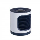 Projection Lamp Air Conditioner Fan Light Usb Charging Anion Air Purifier Electric Fan Navy blue