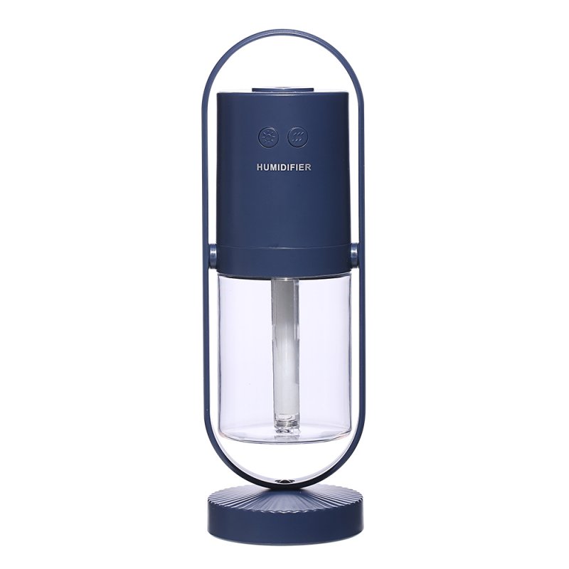 Projection Lantern Desktop Mini Humidifier 360 Degree Rotating Car Humidifier Home Office Navy blue