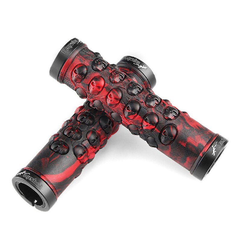 Propalm Rubber Bicycle Grips Sets for MTB Bike Handlebar Anti-Skid Handlebar Cover Bicycle accessories red_HY-702EP