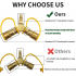 Propane Y splitter Adapter 1 4 Inch Connector for Rv Trailer and Camping Propane Hose