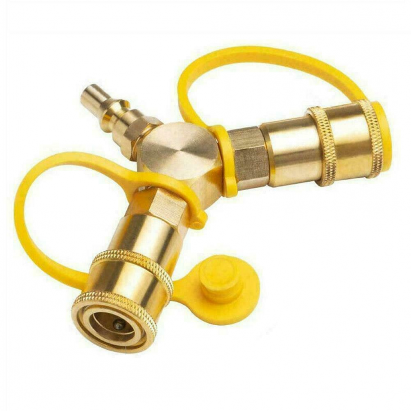 Propane Y-splitter Adapter 1/4 Inch Connector
