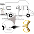 Propane Y splitter Adapter 1 4 Inch Connector for Rv Trailer and Camping Propane Hose