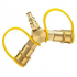 Propane Y splitter Adapter 1 4 Inch Connector for Rv Trailer and Camping Propane Hose