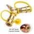 Propane Y splitter Adapter 1 4 Inch Connector for Rv Trailer and Camping Propane Hose