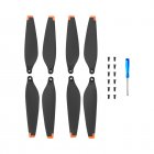 Propeller Blade Lightweight Low Noise Drone Wing Blade Replacement Compatible For Dji Mini 3 Accessories 2 pairs orange sides