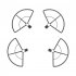 Propeller Guard Compatible For Dji Mavic 3 Pro Propeller Protector Quick Protective Cover Drone Accessories  without tripod 