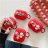 Protective Case Plush Christmas Snowman Design Lose Proof Cover Compatible For AirPods 1st 2nd 3rd Pro Charging Case green tree christmas Airpods 3rd generation