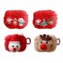 Protective Case Plush Christmas Snowman Design Lose Proof Cover Compatible For AirPods 1st 2nd 3rd Pro Charging Case green tree christmas Airpods 3rd generation