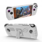 Protective Case With Foldable Kickstand Compatible For ROG Ally Handheld Game Console Shockproof Protector Cover White
