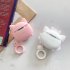 Protective Cover Case For Airpods1 2 Earphones Pigs Cats Pattern Earphones Case White cat