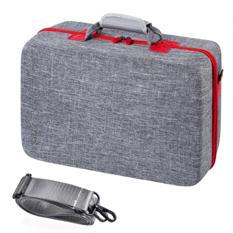 Protective Travel Storage Shoulder Bag Game Console Controller Headphone Waterproof Organizer Hard Shell Carrying Case