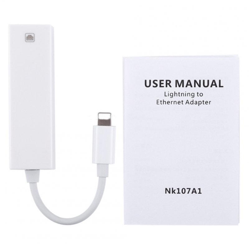 To RJ45 Adapter Aluminum Ethernet Network Connector for iPhone iPad 