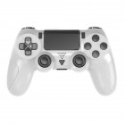 Ps4 Controller Gaming Joystick Bluetooth-compatible Wireless Gamepad With Light Bar Double Vibration Gyroscope Handle White