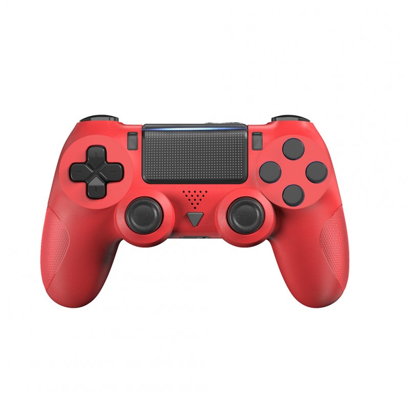 Ps4 Controller Gaming Joystick Bluetooth-compatible Wireless Gamepad With Light Bar Double Vibration Gyroscope Handle red