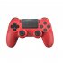 Ps4 Controller Gaming Joystick Bluetooth compatible Wireless Gamepad With Light Bar Double Vibration Gyroscope Handle red