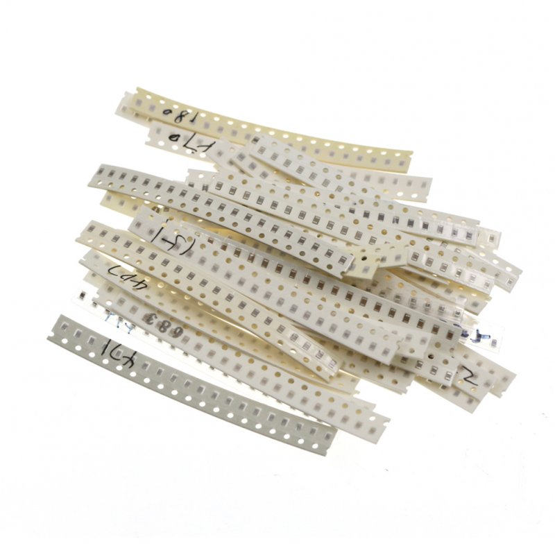 720pcs 0805 SMD Capacitor Kit 36 Kinds High Resistance 1pF~10uF Capacitors for Repair Work Experiments