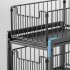 Pull Out Sliding Drawer Cabinet Organizer Slide Out Stackable Under Sink Cabinet Organizer 2 Tier Storage Shelf Multipurpose For Kitchen Bathroom white