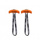 Pull Up Handles Ergonomic Exercise Resistance Band Tranining Grip Handles For Home Gym Pull-up Bars Barbells Orange [horns]