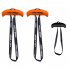 Pull Up Handles Ergonomic Exercise Resistance Band Tranining Grip Handles For Home Gym Pull up Bars Barbells Orange  horns 