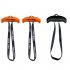 Pull Up Handles Ergonomic Exercise Resistance Band Tranining Grip Handles For Home Gym Pull up Bars Barbells Black  horns 